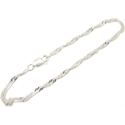 Šperky Nina Stříbrný náramek Lambáda 18 cm nar ag H 079