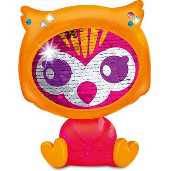 Tiger Head Детска играчка Zequins - Бухалче, с личице от пайети, Серия 3 (ZQ006D1)