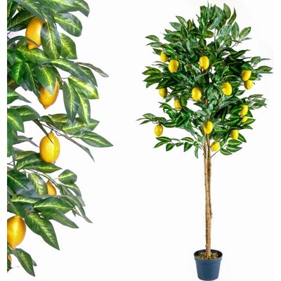 PLANTASIA 1408 Umelá kvetina strom - citrónovník - 184 cm