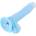 HiSmith HSA80 Silicone Glowing Realistic Dildo KlicLok 9.65" Blue