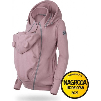 Tehotenská a nosičská bavlnená mikina 5v1 Pola Dust Pink