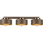 Keter Lighting Таванно осветително тяло IGNIA 3xE27/60W/230V кафяво/златно (KE0222)