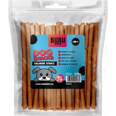 Bubu Přírodní štěňata a kočky Tyčinky Losos Pets XXL 500 g