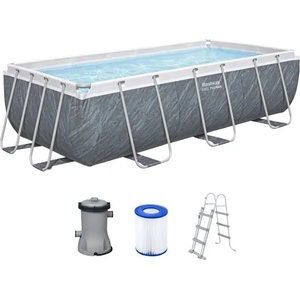 Bestway Басейн с метална конструкция Bestway Power Steel 56721, 404 x 201 x 100 см