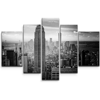 Sablio Obraz - 5-dílný Manhattan - 125x90 cm