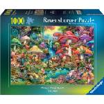 Ravensburger Пъзел Ravensburger от 1000 части - Щастливото селце на гъбките (7012001258)