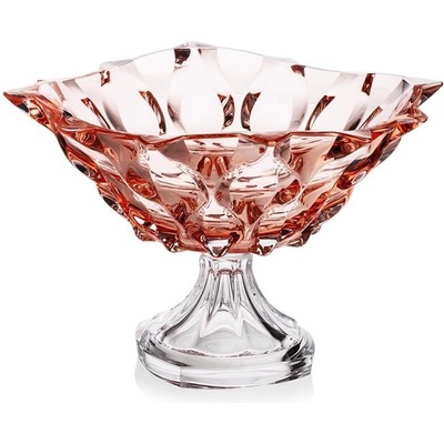 Bohemia Treasury Krištálová miska Samba pink 305 mm
