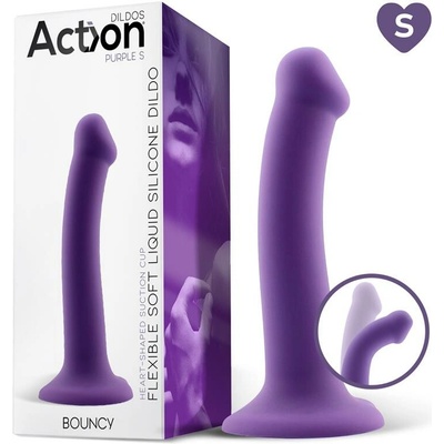 Action Silikonové dildo Bouncy Liquid Hyper Flexibilní 6,5" - 16,5 cm S Fialové