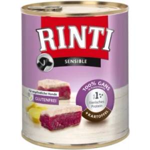 RINTI Sensible Adult - консерва за кучета с гъше месо и картофи - 800 гр - Германия