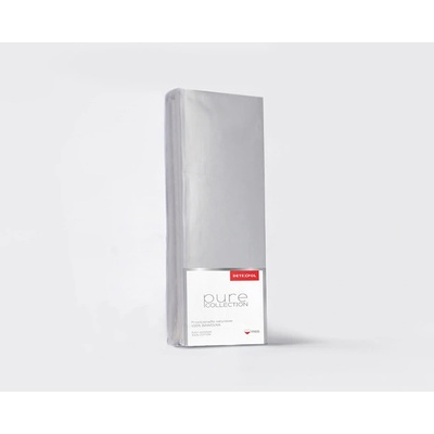 Detexpol satén napínací prostěradlo Pure Collection světle šedé ZG 220x200