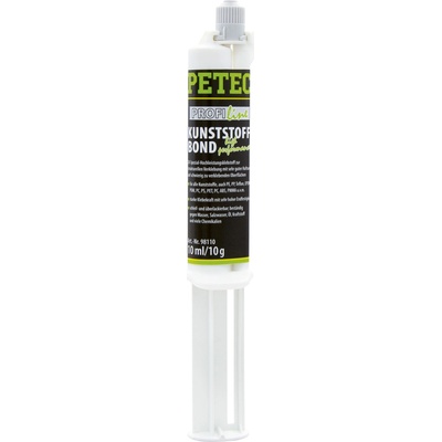 PETEC 98110 Dvojzložkové lepidlo na umelé hmoty 10 ml