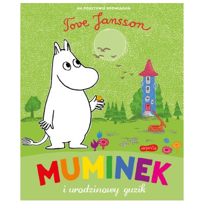 Muminek i urodzinowy guzik