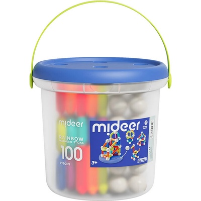 Mideer Dúhová magnetická stavebnica 100 ks