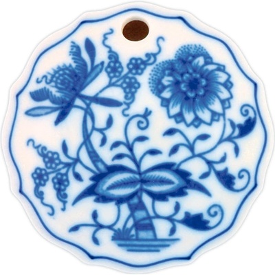 Český Porcelán Dubí Cibulák Dóza na sladidlo 7cm Originálny
