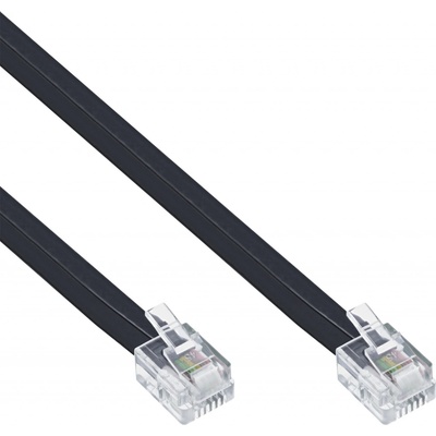 InLine 11.42.9975 telefonní s konektory RJ12, 6/6, 5m, černý