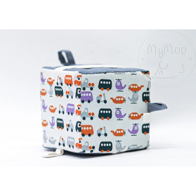 Montessori MyMoo úchopová kostka - Autíčka