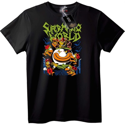NOONEBRAND Тениска Super Mario World - XS, Black