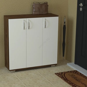 ASIR GROUP Шкаф за обувки SINEM 93x89 см кафяв/бял (AS1405)