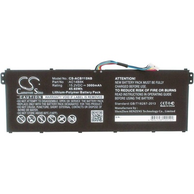 Cameron Sino Батерия за лаптоп ACER Aspire 5 A514-52G-59ZN, Aspire 7 A717-71G-51MF, AC14A8K LiPo 15.2V 3000 mAh CAMERON SINO (CS-ACB115NB)