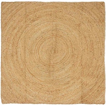 vidaXL Килими за помещение Натурално 120 x 120 cm юта (42010519)