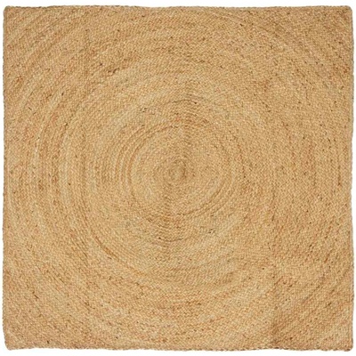 vidaXL Килими за помещение Натурално 120 x 120 cm юта (42010519)