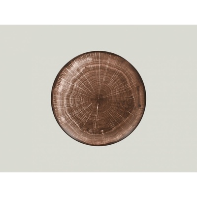 RAK Porcelain Woodart talíř mělký coupe 27 cm tmavě hnědá RAK-WDNNPR27OB