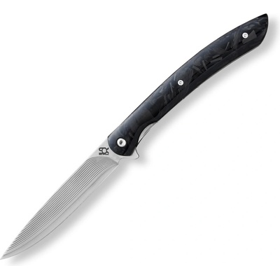 Dellinger Zaviraci steakovy nuz 100 mm Sok Shark vg 10 damascus carbon