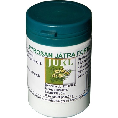 Jukl Fyrosan Játra Forte 100 tabliet