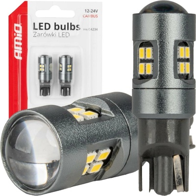 AMIO LED žiarovky CANBUS 12 V/24 V 5 W číre, 2 ks AM04234