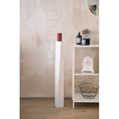 Stojan na sviečky/váza HYDRON, sklolaminát, výška 100 cm, biely