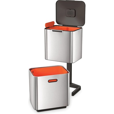 Joseph Joseph Кошче за отпадъци TOTEM MAX 30060 60л, за сортиране на отпадъци, неръждаема стомана, Joseph Joseph (JS30060)
