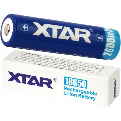 Baterie XTAR 18650 3,7V Li-ion 2600mAh s ochranou – Zboží Živě