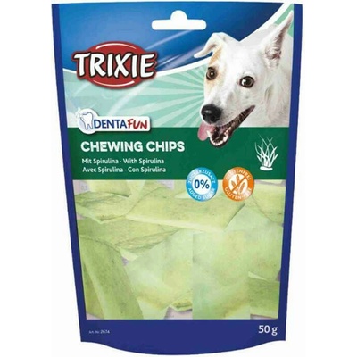 Trixie Denta Fun Žuvačka Čipsy With spirulina Maškrta 50 g