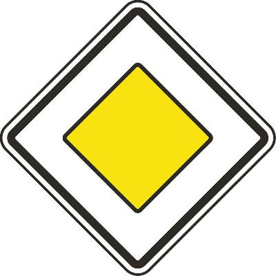 Dopravní značka – Hlavní pozemní komunikace