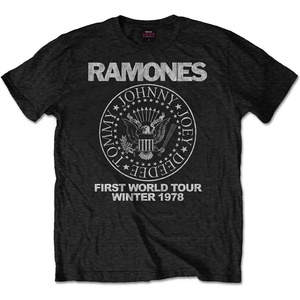 Ramones First World Tour 1978 Black L Риза (RATTRTW01MB03)