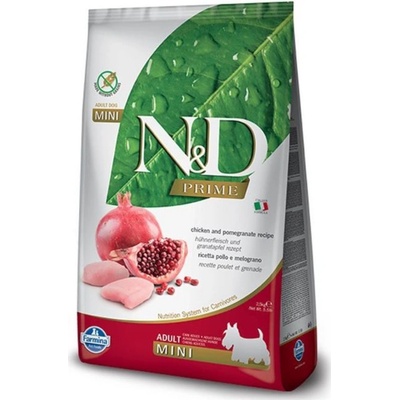 N&D Prime Dog Adult Mini Grain Free Chicken & Pomegranate 2 x 0,8 kg