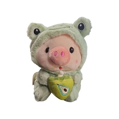 Leventi Bubble Tea Prasátko Plush zelená žába