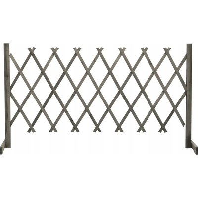 Nabytek XL Zahradní trelážový plot šedý 150 x 80 cm masivní jedle