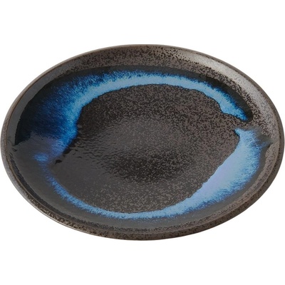 MIJ Talíř na tapas BLUE BLUR 17 cm modrá keramika