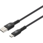 Manhattan Кабел „Манхатън - USB 2.0 Type-A към Type-C, 1 м, черен 353298 (353298)