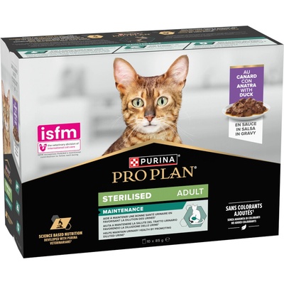 PRO PLAN Adult Sterilised Maintenance 10 x kachna 85 g