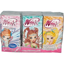 Clean Winx papírové kapesníčky s potiskem 4-vrstvé 6 ks