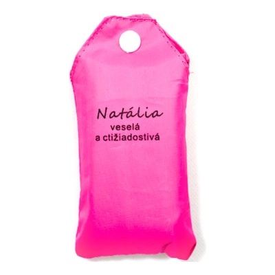 Nákupná taška s menom NATÁLIA - veselá a ctižiadostivá