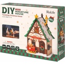 RoboTime Miniatura domečku Svítící vánoční dům