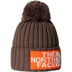 The North Face Мъжка зимна шапка (beanie) The north face Heritage Ski Tuke Beanie - Smokey Brown / TNF Orange - размер One Size (904-1184-0411)