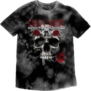 Guns N' Roses Flower Skull Dip-Dye on Grey 2XL Риза (GNRTS94MDD05)
