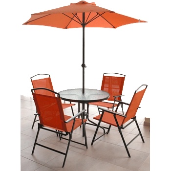 ГРАДИНСКИ СЕТ МАСА С 4 СТОЛА И ЧАДЪР (019562)