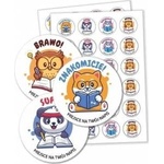 LearnHow Motivational stickers - School pet 48 pcs