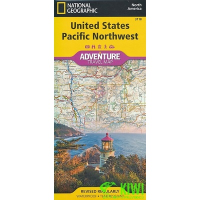mapa USA-Pacific Northwest 1:1,3 mil. voděodolná