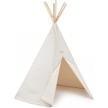 Nobodinoz detské teepee Arizona blue thin stripes natural